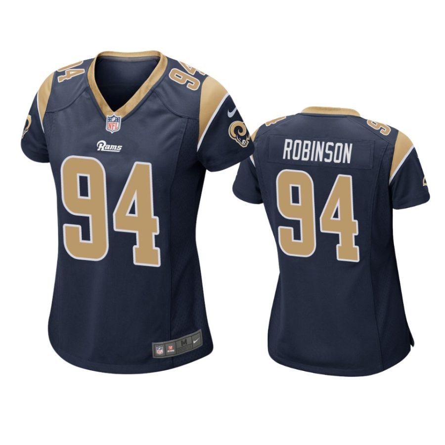 women ashawn robinson rams navy game jersey