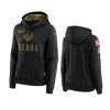 women bears black 2020 salute to service pullover hoodie
