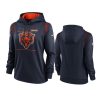 women bears navy sideline performance pullover hoodie