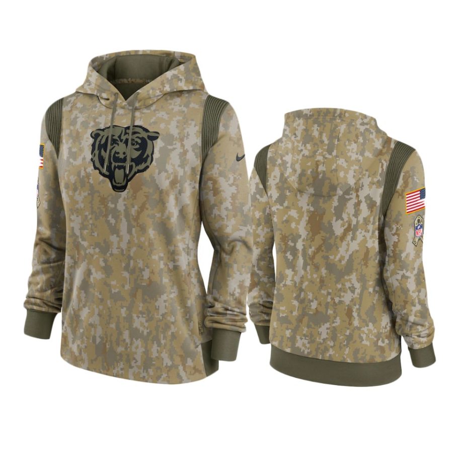 women bears olive 2021 salute to service hoodie