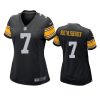 women ben roethlisberger steelers black game jersey