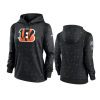 women bengals anthracite 2021 nfl crucial catch therma pullover hoodie