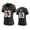 women bengals trey hill black game jersey