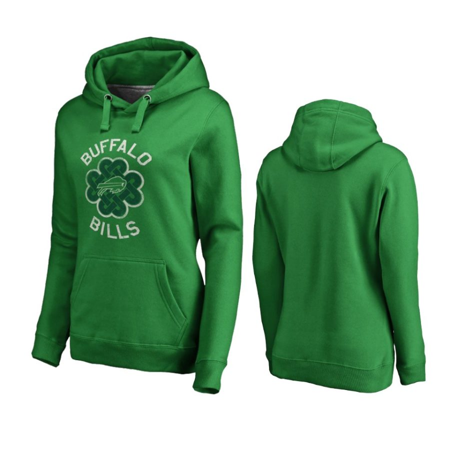 women bills kelly green st. patricks day hoodie