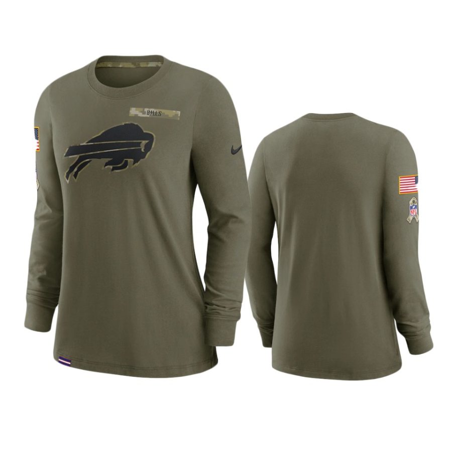 women bills olive 2021 salute to service performance long sleeve t shirt