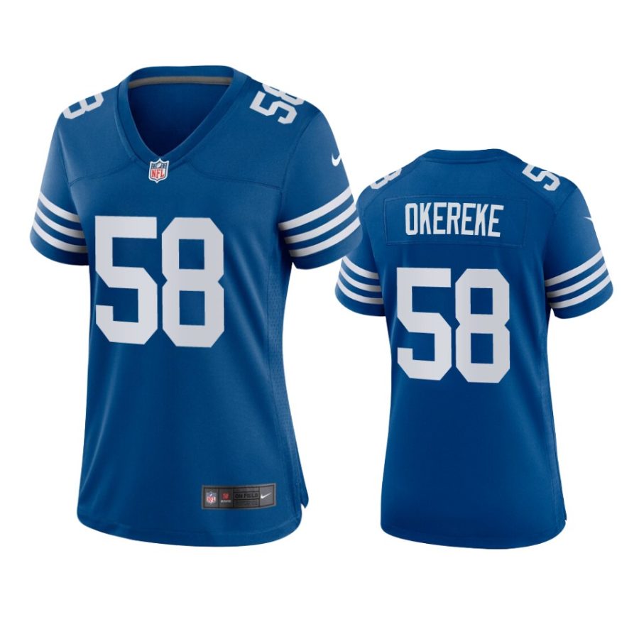 women bobby okereke colts alternate game royal jersey