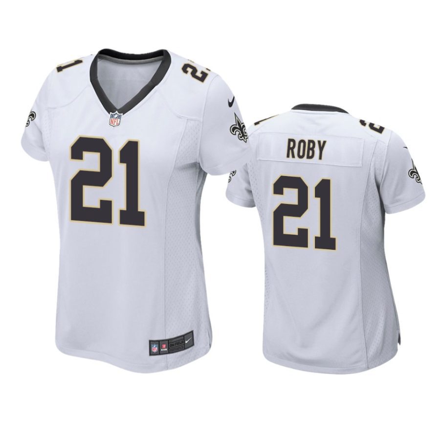 women bradley roby saints game white jersey