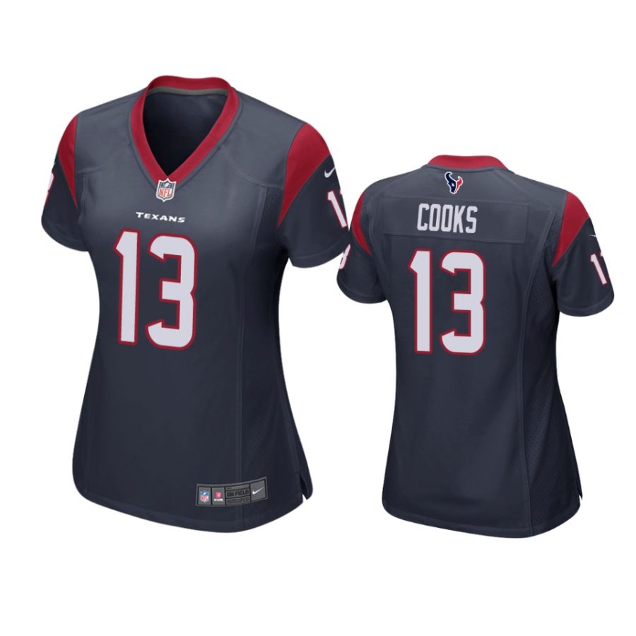 women brandin cooks texans navy game jersey