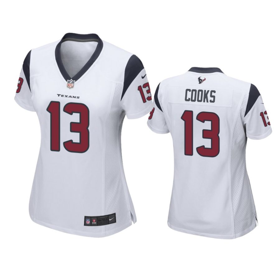 women brandin cooks texans white game jersey