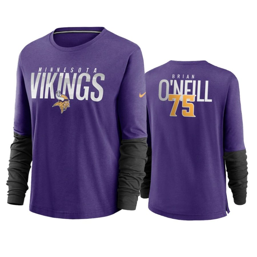 women brian oneill vikings purple city mascot breathe t shirt