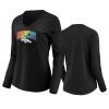 women broncos black pride logo long sleeve t shirt