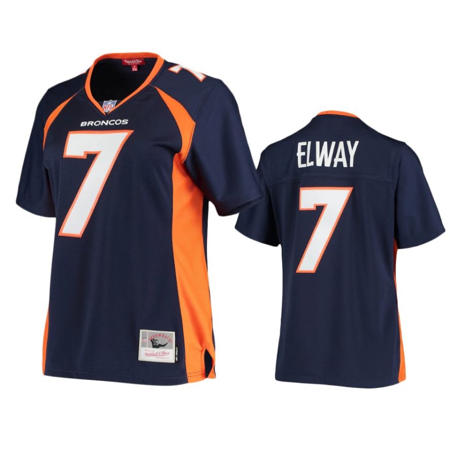 women broncos john elway navy legacy replica jersey