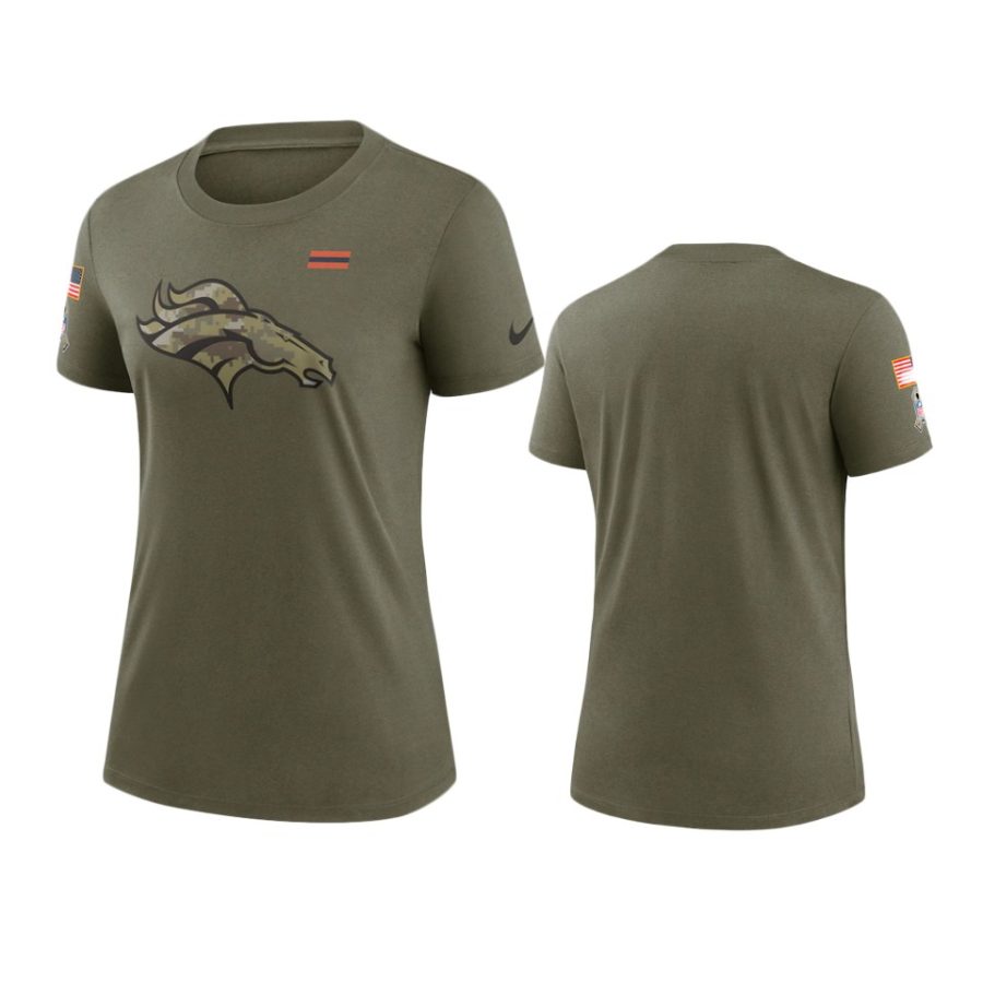 women broncos olive 2021 salute to service t shirt