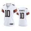 women browns anthony schwartz white game jersey