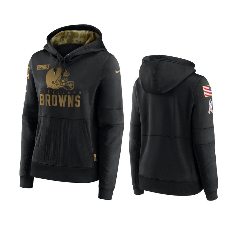 women browns black 2020 salute to service pullover hoodie