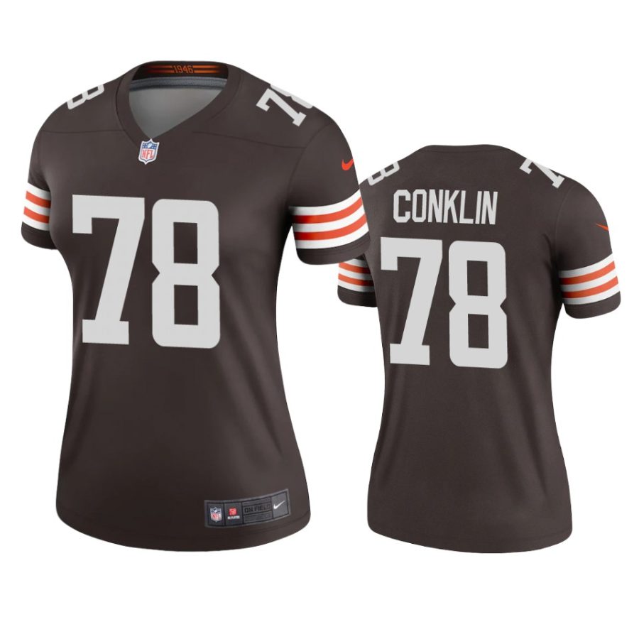 women browns jack conklin brown legend jersey