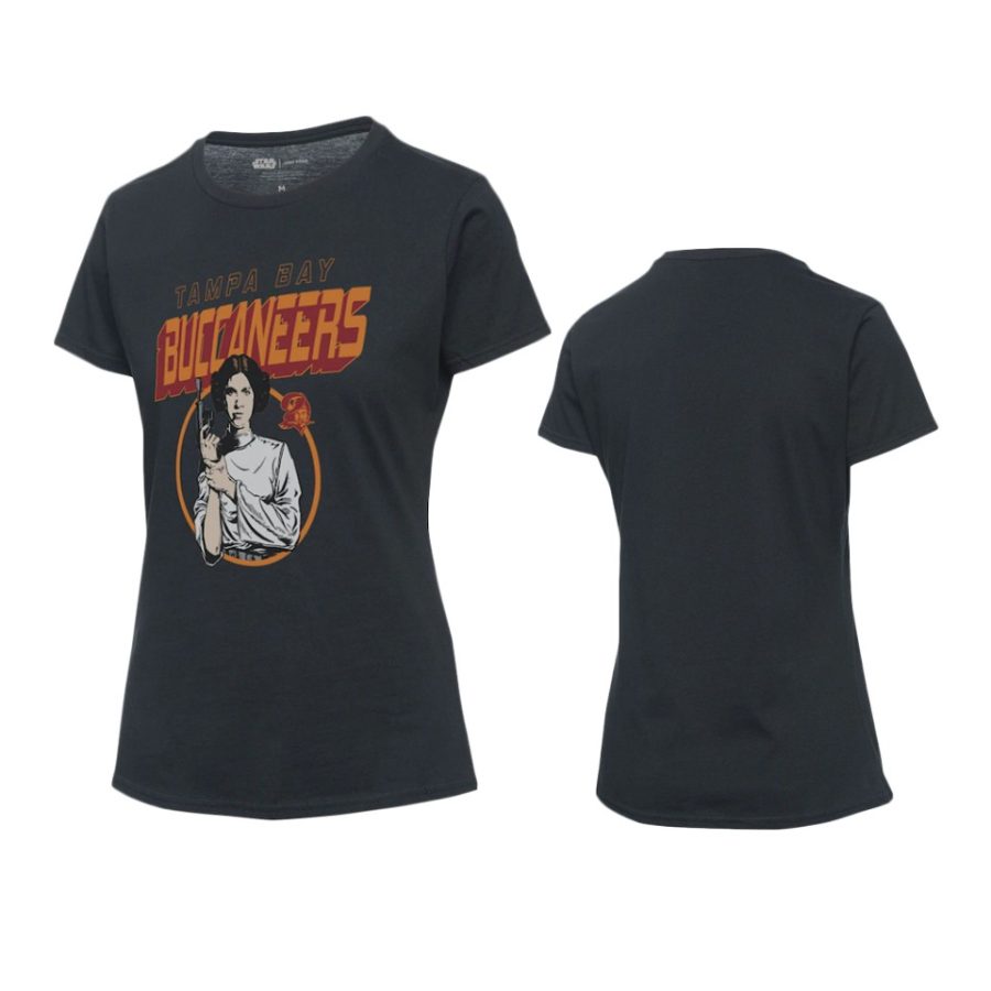 women buccaneers black disney star wars princess leia t shirt