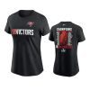 women buccaneers black super bowl lv champions t shirt