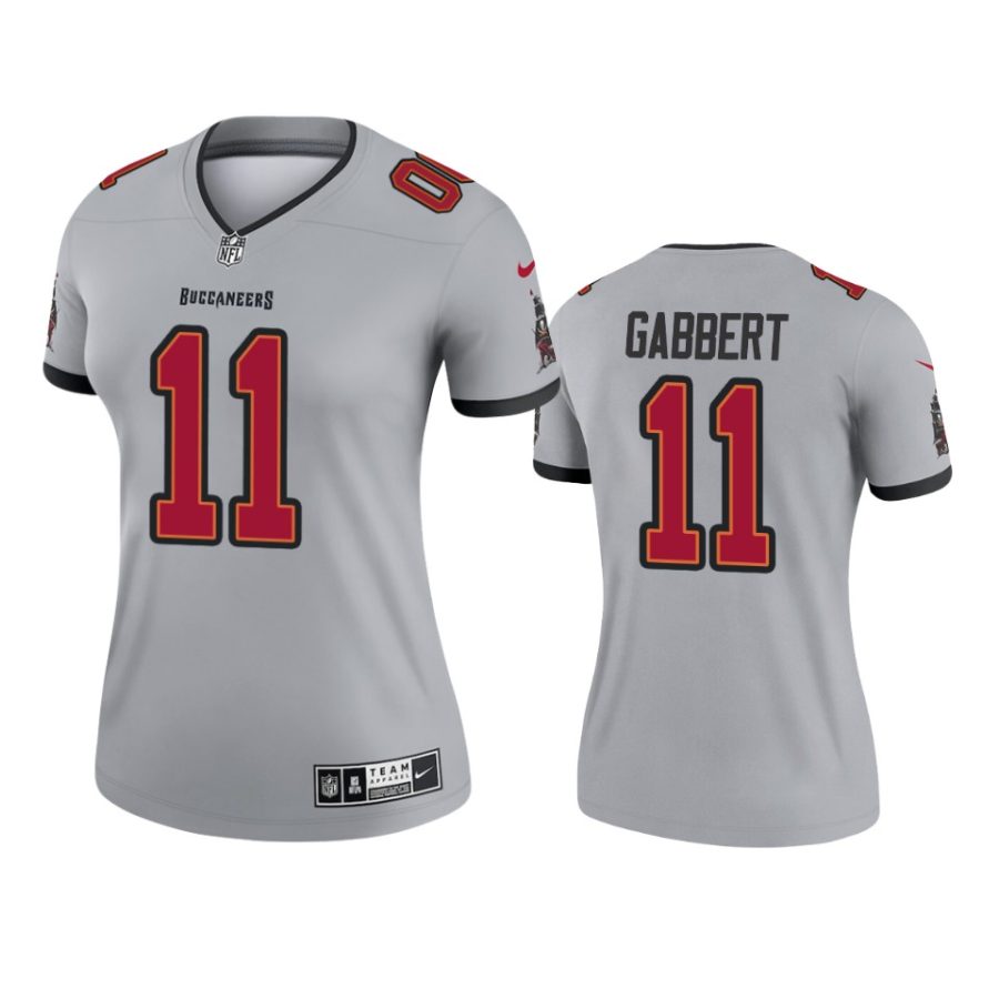 women buccaneers blaine gabbert gray inverted legend jersey