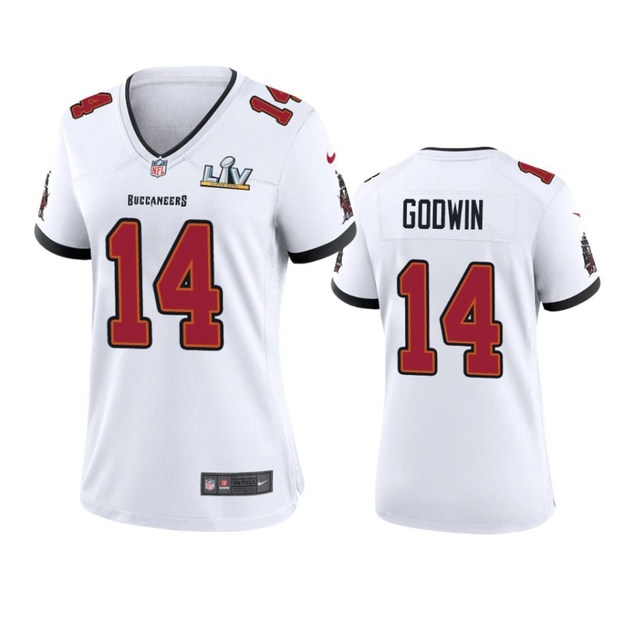 women buccaneers chris godwin white super bowl lv game jersey