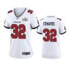 women buccaneers mike edwards white super bowl lv game jersey