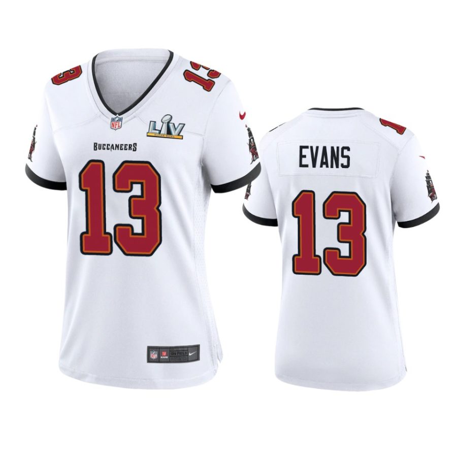 women buccaneers mike evans white super bowl lv game jersey