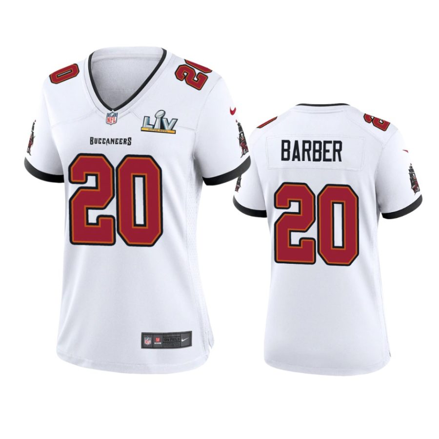 women buccaneers ronde barber white super bowl lv game jersey