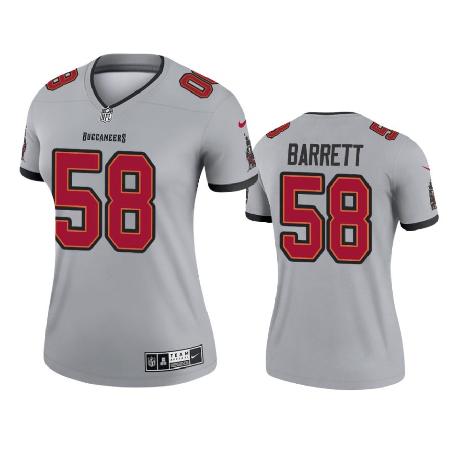 women buccaneers shaquil barrett gray inverted legend jersey