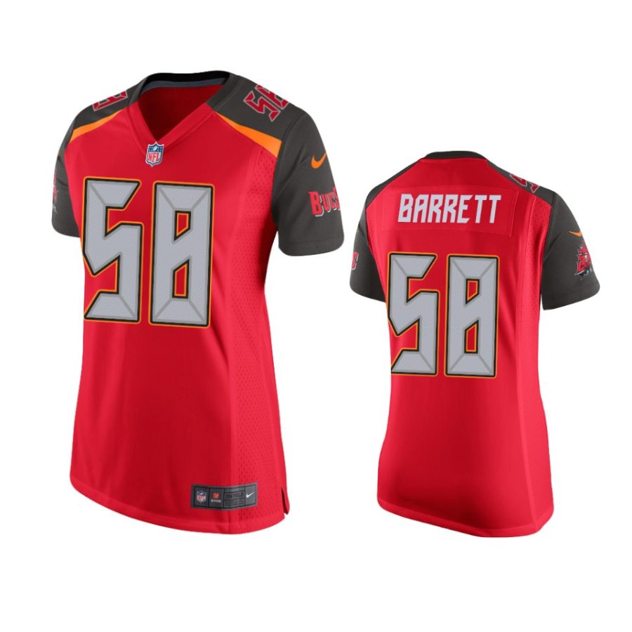 women buccaneers shaquil barrett red game jersey