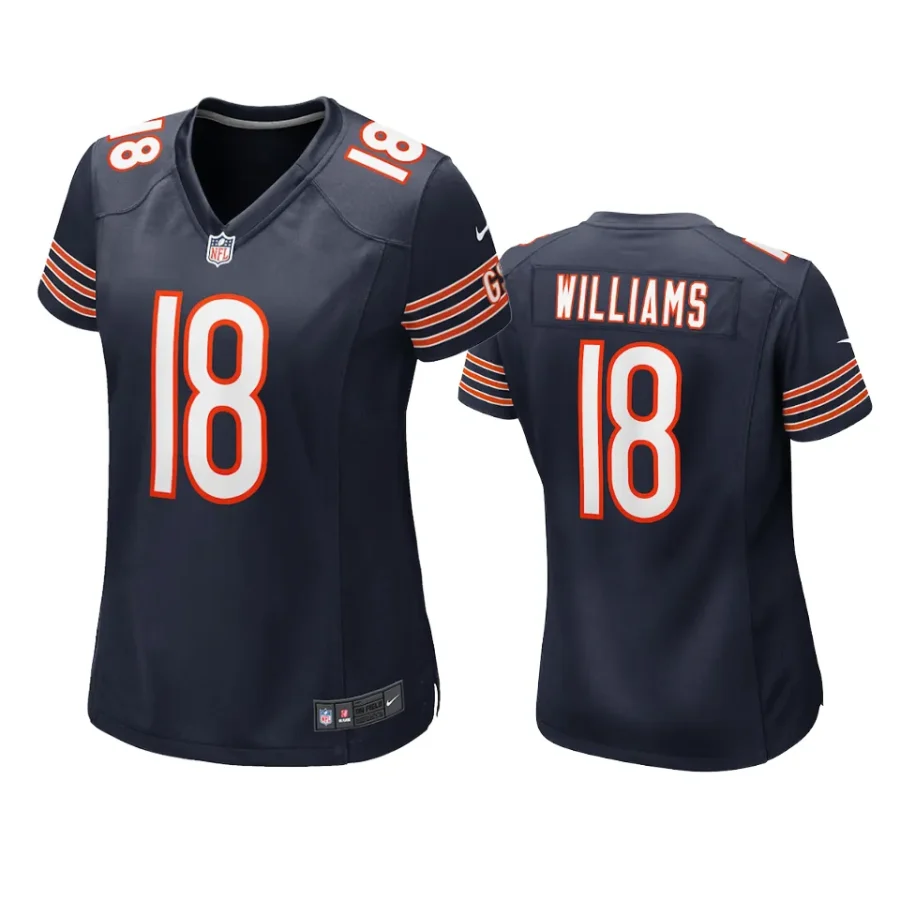 women caleb williams bears 2024 nfl draft navy jersey