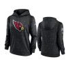 women cardinals anthracite 2021 nfl crucial catch therma pullover hoodie