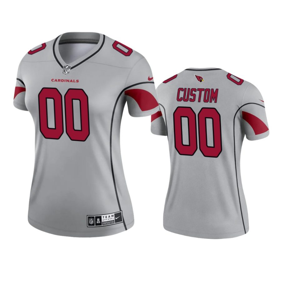 women cardinals custom gray inverted legend jersey