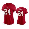 women carlton davis buccaneers red t shirt