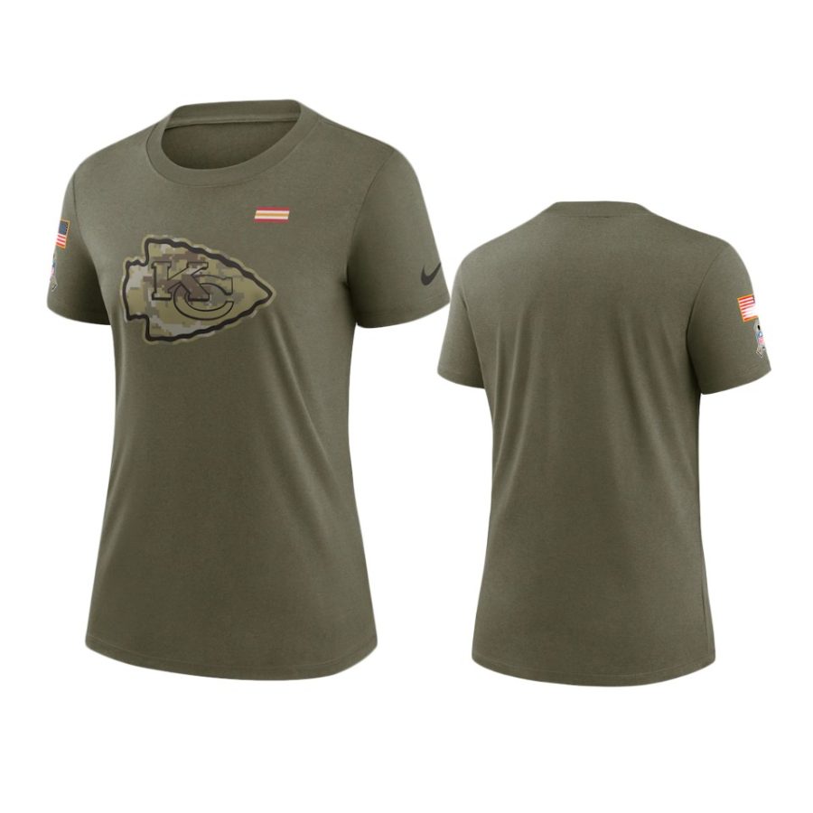 women chiefs olive 2021 salute to service t shirt