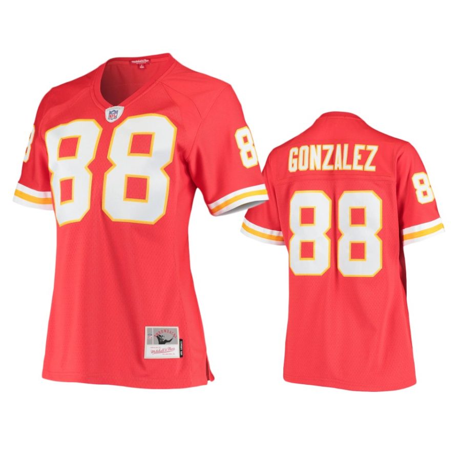 women chiefs tony gonzalez red legacy replica jersey