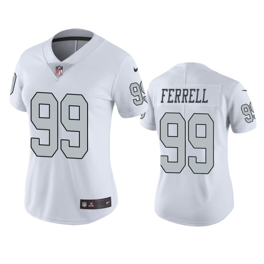 women clelin ferrell raiders color rush limited white jersey