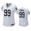 women clelin ferrell raiders game white jersey