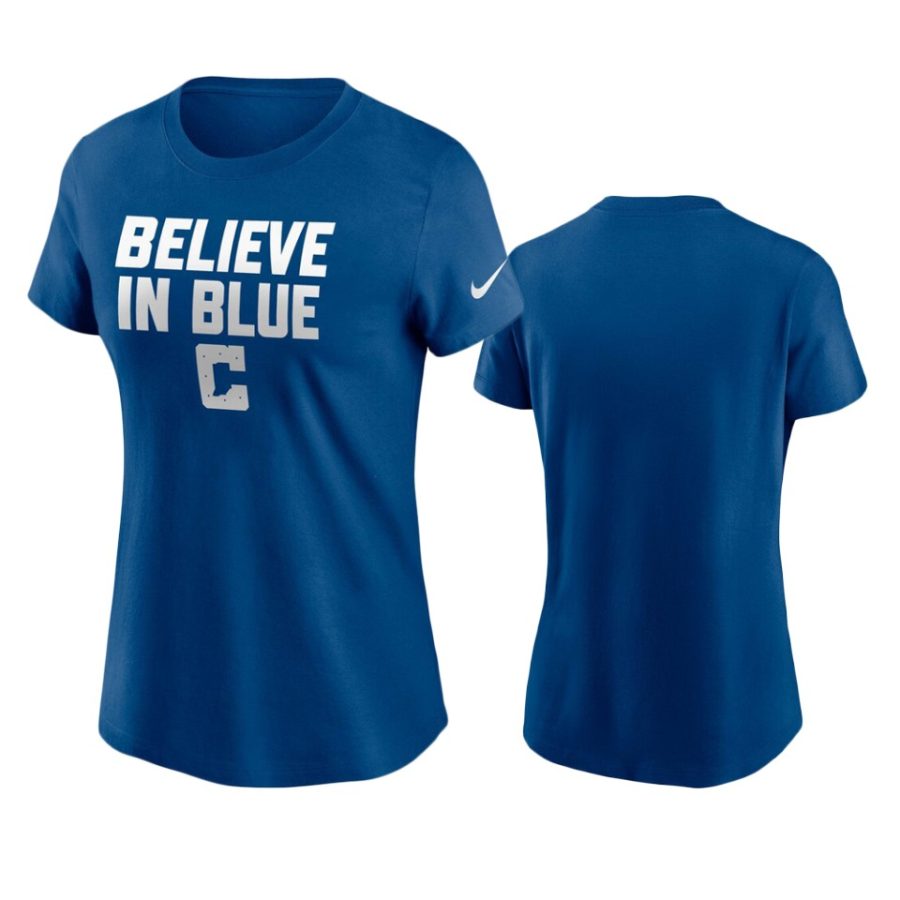 women colts blue local phrase t shirt