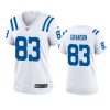 women colts kylen granson white game jersey