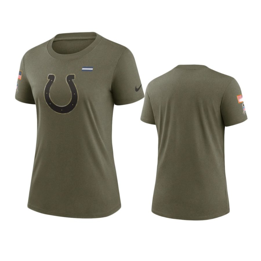 women colts olive 2021 salute to service t shirt