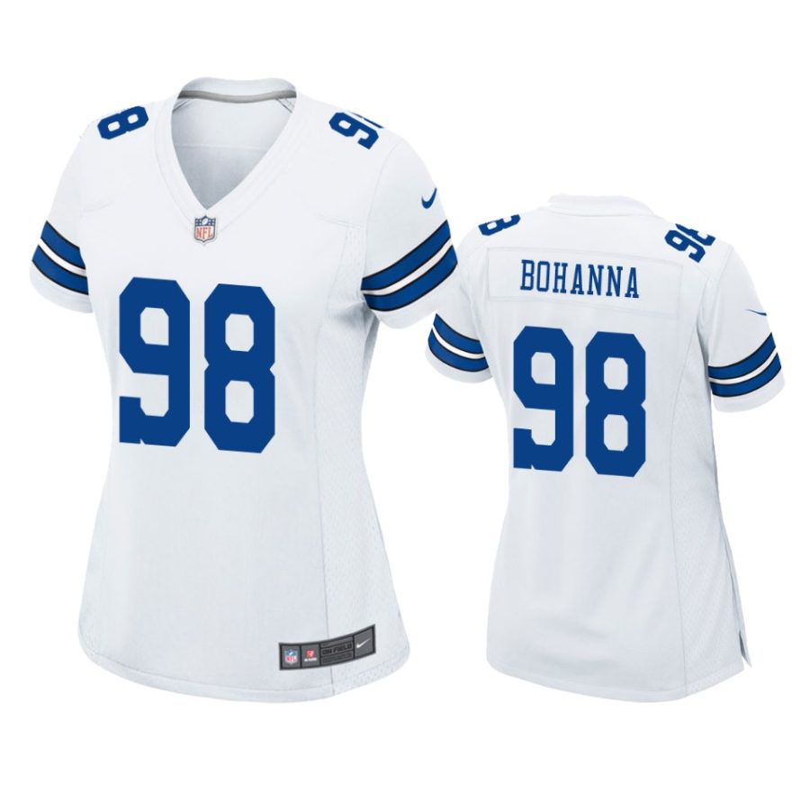 women cowboys quinton bohanna white game jersey