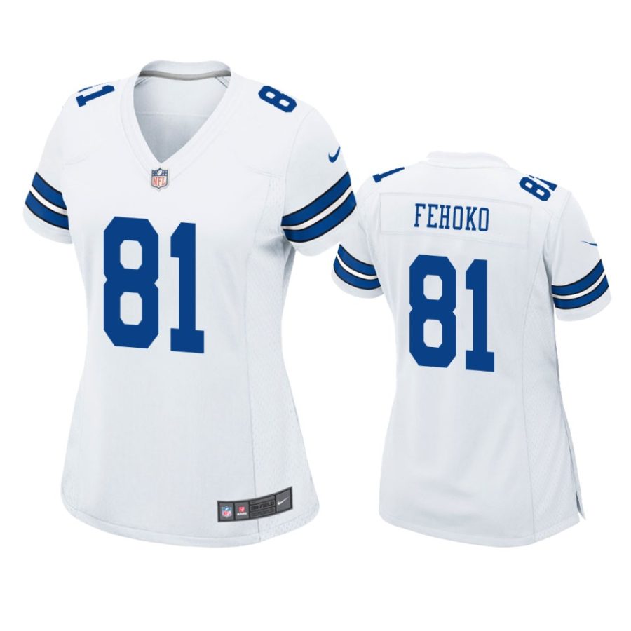 women cowboys simi fehoko white game jersey