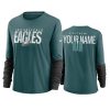 women custom eagles green city mascot breathe t shirt