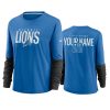 women custom lions blue city mascot breathe t shirt