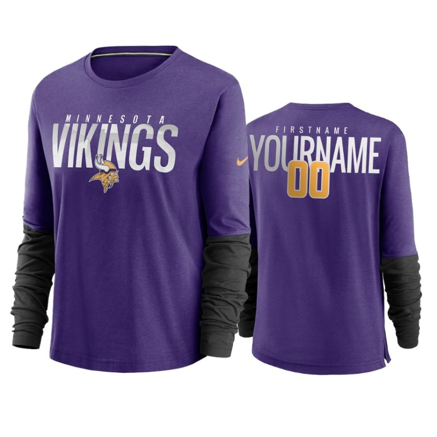 women custom vikings purple city mascot breathe t shirt