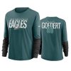 women dallas goedert eagles green city mascot breathe t shirt