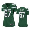 women dan feeney jets game green jersey