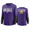 women danielle hunter vikings purple city mascot breathe t shirt