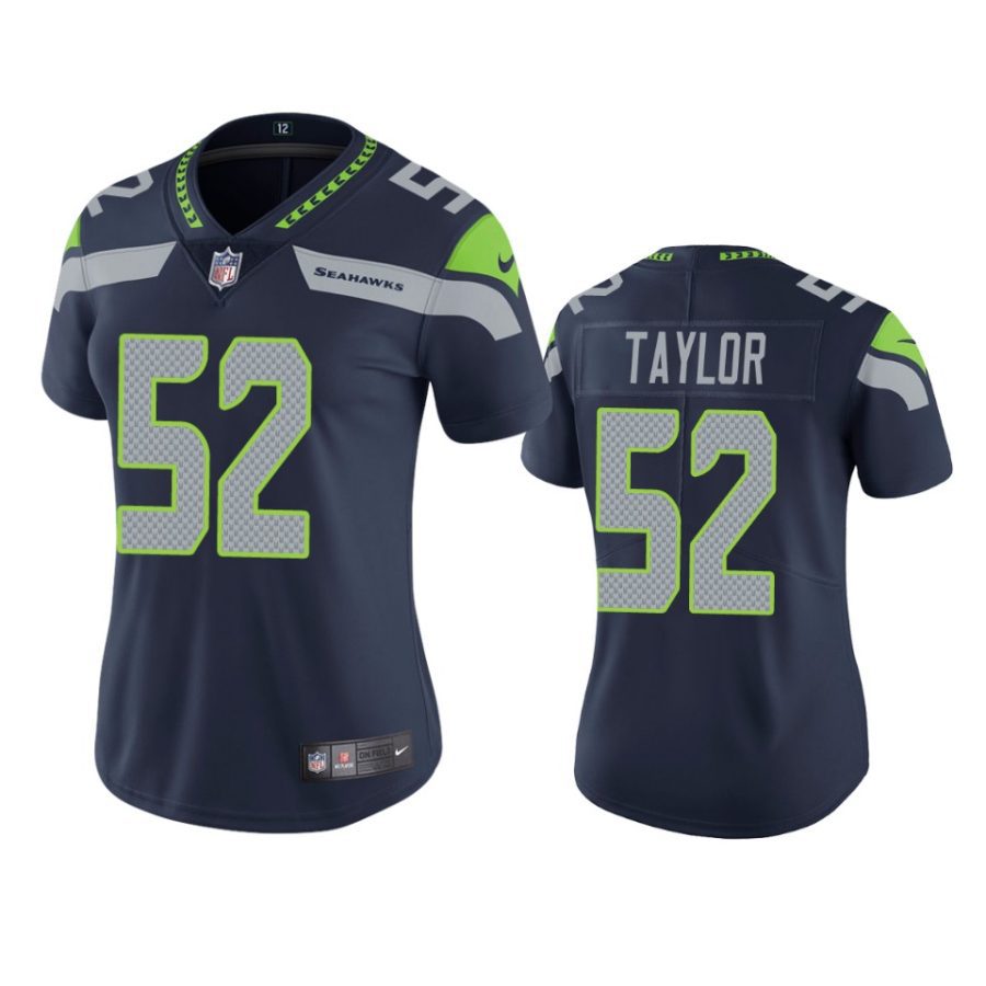 women darrell taylor seahawks navy vapor limited jersey