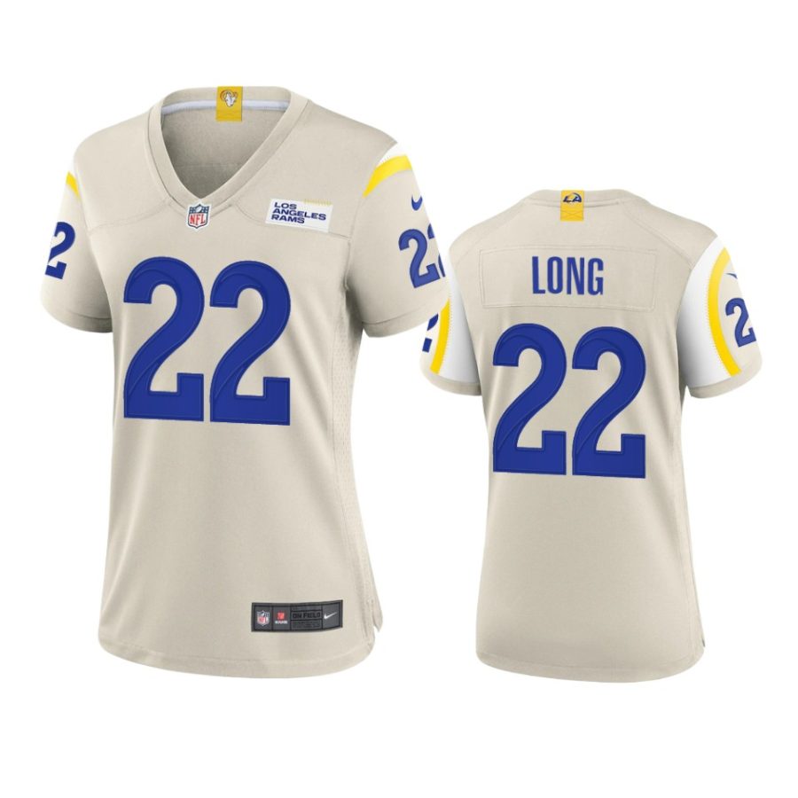 women david long rams game bone jersey